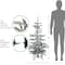 4.5ft. Unlit Nordmann Fir Flocked Artificial Christmas Tree